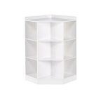 RiverRidge Kids Corner Playroom Cabinet with 6 Toy Storage Cubbies and 3 Shelves - White