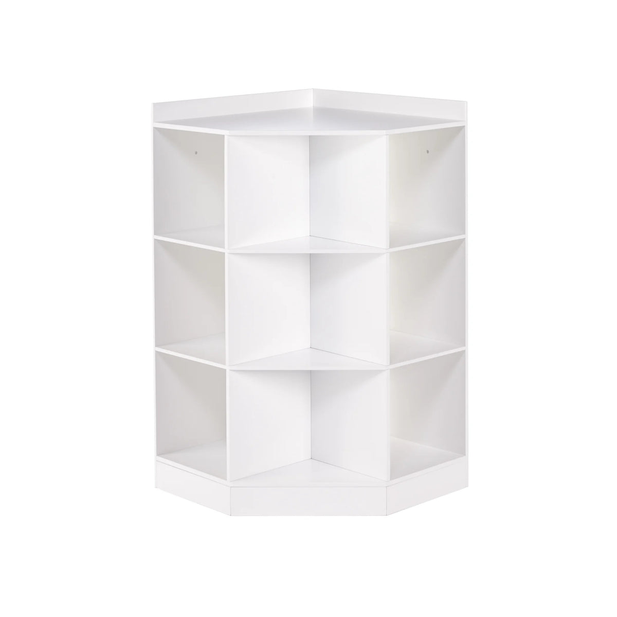 RiverRidge Kids Corner Playroom Cabinet with 6 Toy Storage Cubbies and 3 Shelves - White