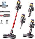 Cordless Vacuum Cleaner, Upgraded 55KPA 650W 70Mins Stick Vacuum with Hurricane Mode, Self-Standing, Touch Screen, 1.8L Dust Cup, Anti-Tangle Wireless Vacuum, Vacuum Cleaners for Home, Pet Hair & Carpets