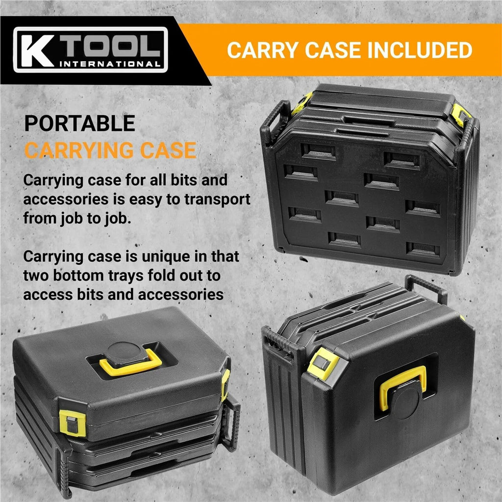 K Tool 10330 326-Piece Drill Bit/Accessory Set, Portable, Versatile Use