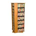 Revolving Media Tower Grande Walnut