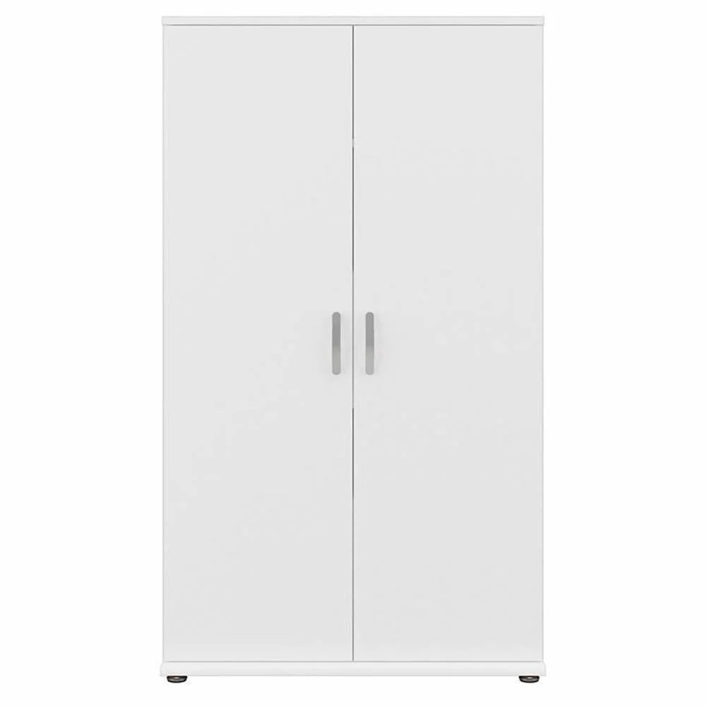 Pemberly Row Tall Garage Storage Cabinet in Platinum Gray - Engineered Wood