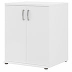 Pemberly Row Garage Storage Cabinet with Doors in White - Engineered Wood