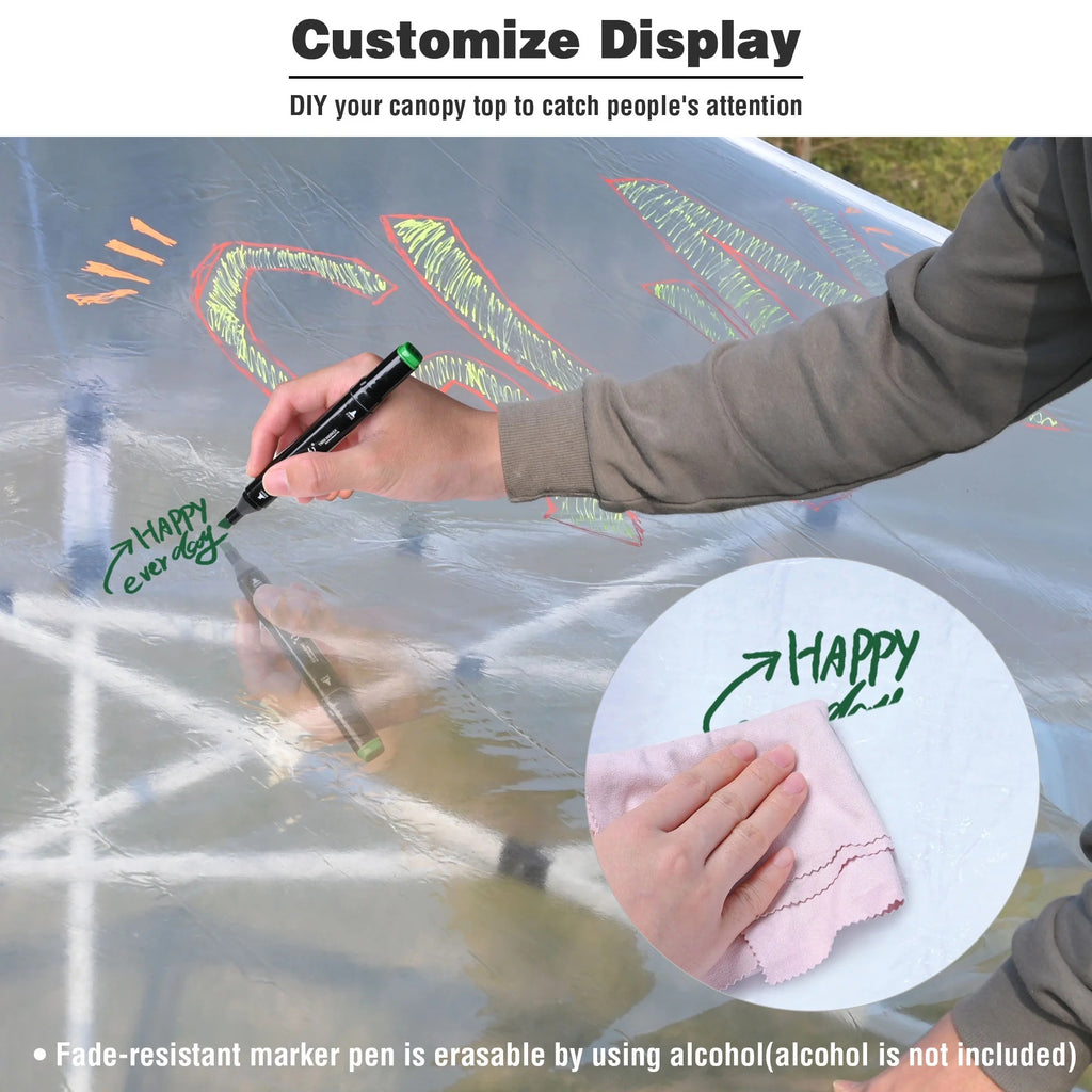 InstaHibit 10x20Ft Replacement Pop up Canopy Top Sunshade Cover Outdoor Patio