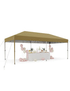 Danolapsi 10x10 Ft Pop Up Canopy Tent Easy One Person Set-up,Easy Outdoor Sun Shade,Instant Portable Shelter with 4 Stakes,4 Ropes,4 Sandbags for Patio, Outdoor Activities