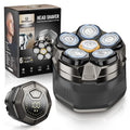 Waterproof Hypoallergenic Head & Face Shaver, Rechargeable Electric Razor for Men’s Scalp and Facial Grooming