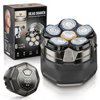 Waterproof Hypoallergenic Head & Face Shaver, Rechargeable Electric Razor for Men’s Scalp and Facial Grooming