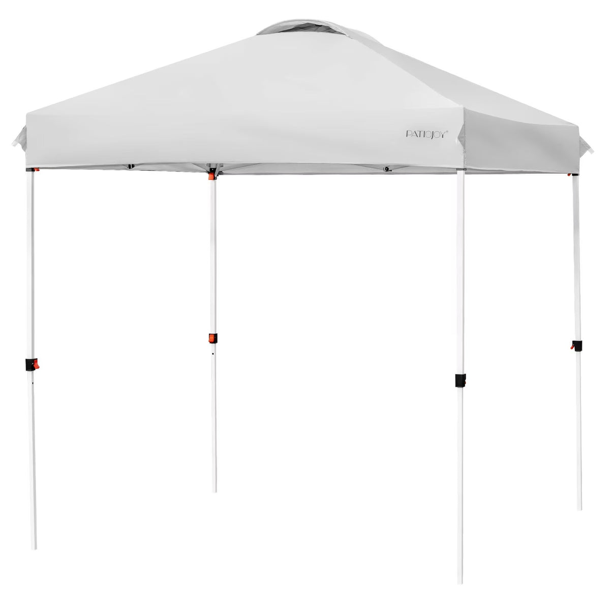 Patiojoy 6.6-?x 6.6-?Pop-up Canopy Tent Outdoor Camping Sun Shelter w/ Portable Roller Bag & 4 Weight Bags Blue