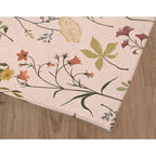 Fall Botanical Floral Kitchen Mat, Decorative Anti Fatigue Non Slip Floor Rug for Kitchen and Home Decor