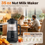 8-in-1 Nut Milk Maker with Silent Shield 12H Delay Start/Keep Warm 35oz