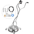 VEVOR 21" Surface Cleaner Pressure Flat Surface Cleaning 4000 PSI Max Working Pressure Flat Surface Cleaner Stainless Steel Rotating Surface Cleaner with 3 Nozzle Front Spray Bar