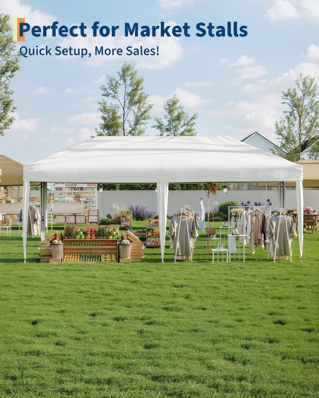 Arigeas Pop Up Canopy Tent 10'x10' with Adjustable Height, Easy Outdoor Sun Shade Shelter for Party, Event, Patio