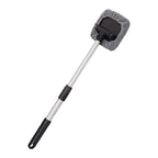 Lingouzi Car Cleaning Brush,extendable Windshield Cleaning Tool, Strong Absorbent Car Window Cleaner with 2 Pcs Washable Pads , Multifunctional Use Windshield Cleaner Tool Kit