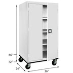 Sandusky Hotwells 20 Gauge Steel Single Storage Cabinet ( 72'' H x 36'' W x 24'' D)