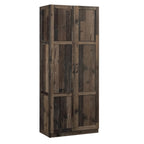 Sauder Select 2 Door Storage Cabinet, Reclaimed Pine Finish