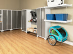 NewAge Products Bold Series Gray 10 Piece Cabinet Set, Heavy Duty 24-Gauge Steel Garage Storage System, Slatwall Included