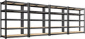Storage Shelves 5 Tier Garage Shelving Heavy Duty Adjustable Garage Shelves, Utility Rack Shelf, Shelving Units for Storage Warehouse Pantry Closet, 35.5" W x 11.9" D x 72" H, 4 Pack