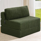Folding Sofa Bed Convertible 4 in 1 Sleeper Chair Gray Single
