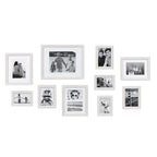 10-Piece Wood Gallery Wall Picture Frame Set, Decorative Photo Display Frames for Living Room, Bedroom and Home Decor