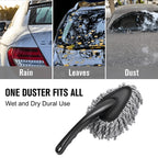 Multi-Functional Microfiber Car Duster Interior & Exterior Dash Dust Cleaner, Cleaning Detail Brush Dusting Washing Tool Kit for Car Home Kitchen Computer California Cleaning Products