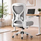 Ergonomic Home Office Chair, 4-Way Lumbar, Thick Cushion, 330LBS