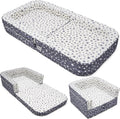 Toddler Travel Bed & Sofa, Portable Foldable Kids Play Mat,3-in-1, Lightweight Star Print Oxford Cot, 60"x30" Easy Carry Bed for Travel
