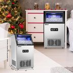 Tittla Commercial Ice Maker 88Lbs/24H,Ice Machine with 11 lbs Storage,36 Cubes in 15-25 mins
