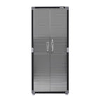 Seville Classics UltraHD? Steel Body Lockable Storage Cabinet Organizer Locker Shelving Unit, Graphite, 30" W x 18" D x 72" H