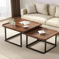 Nesting Coffee Table Set of 2, 23.6"+19.7" Nesting Tables