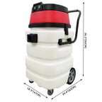 Techtongda 24 Gallon Industrial Wet and Dry Vacuum Cleaner Commercial Water Suction Machine 2-motors
