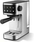 Espresso Machine 20 Bar, 1350W Instant Heating Coffee Maker with Stainless Steel Steam Wand & Touch Color Display, 6-in-1, 1.3L Removable Tank, Compact Stainless Steel