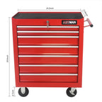 ARTMAN 7 Drawer Tool Rolling Storage Cart ,Tool Boxes Tool Chest with Wheels and Drawers for Garage Workshop Warehouse