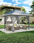 Accreate 13' X 13' Outdoor Patio Gazebo,Outdoor Canopy Tent with Mosquito Netting,Backyard Tent for Party, Wedding, Outdoor Dining, Patio, Backyard