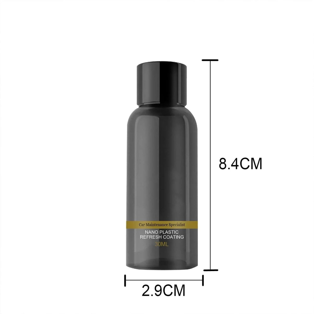 Car Cleaning Kit Plastic Revitalizing Coating Agent, Nano Plastic Refreshing Coating, Plastic Parts Refurbish Agent for Car - Car Care Tools with Sponge and Towel (30ml*2pcs)