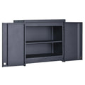 Edsal 28"W x 14"D x 26"H Garage Wall Mount Storage Cabinet, Black