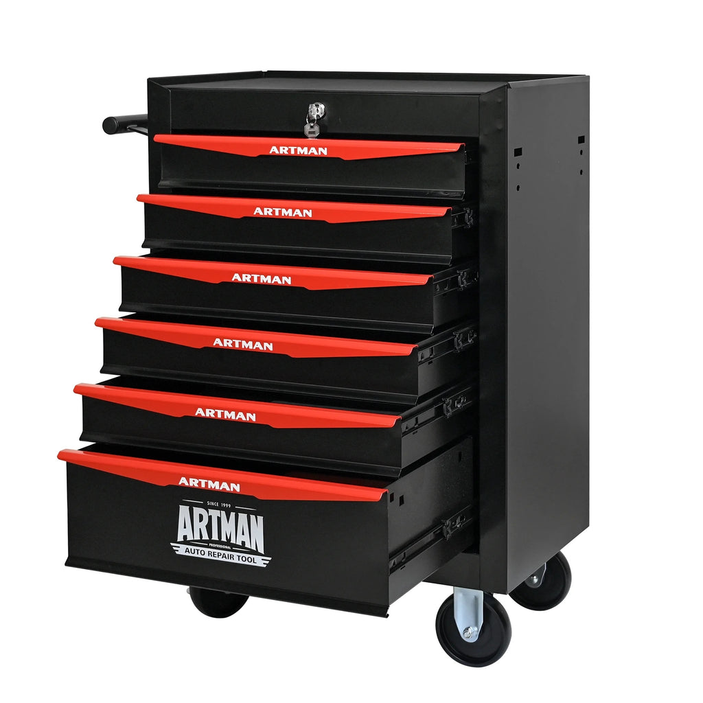 ARTMAN  20" 5-Drawer Rolling Metal Tool Chest Cabinet,Steel Tool Storage Box Organizer for Garage Workshop Warehouse
