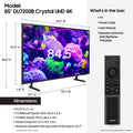 85 Crystal UHD 4K Smart TV DU7200B with, HDR, and 2024 Model