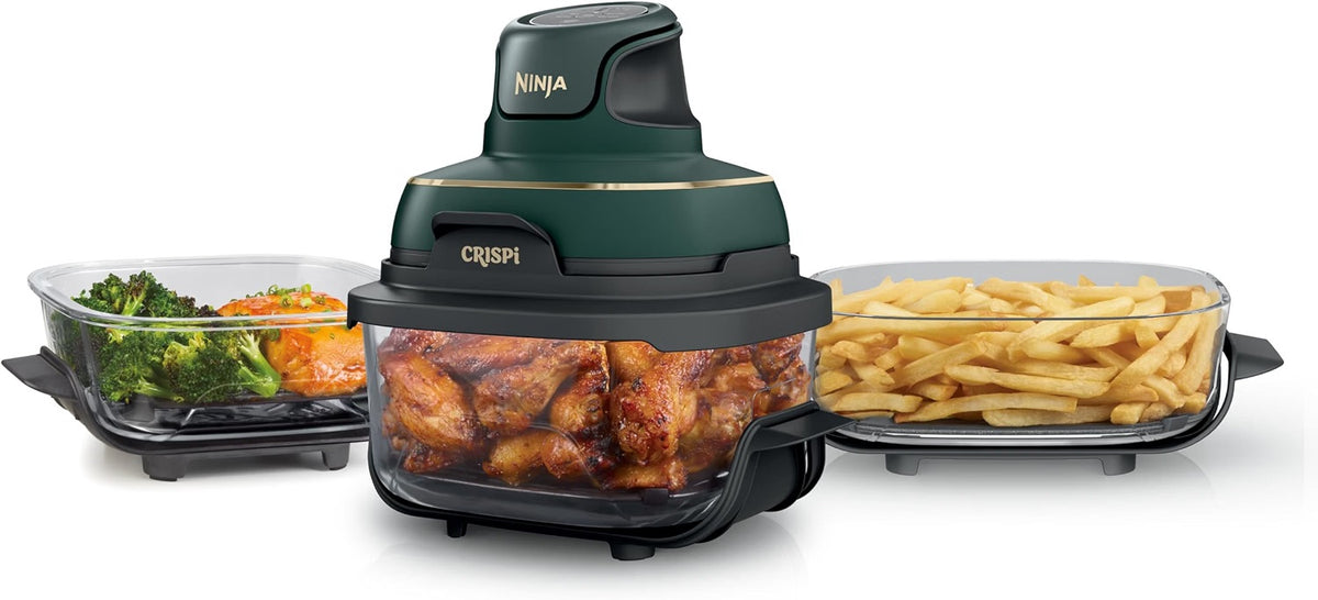Crispi Glass Air Fryer, 4-in-1, Stone, FN101ST