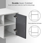 BarberPub Barber Wall Mount Station with Drawers, Beauty Multi-Functional Storage Cabinet 2530