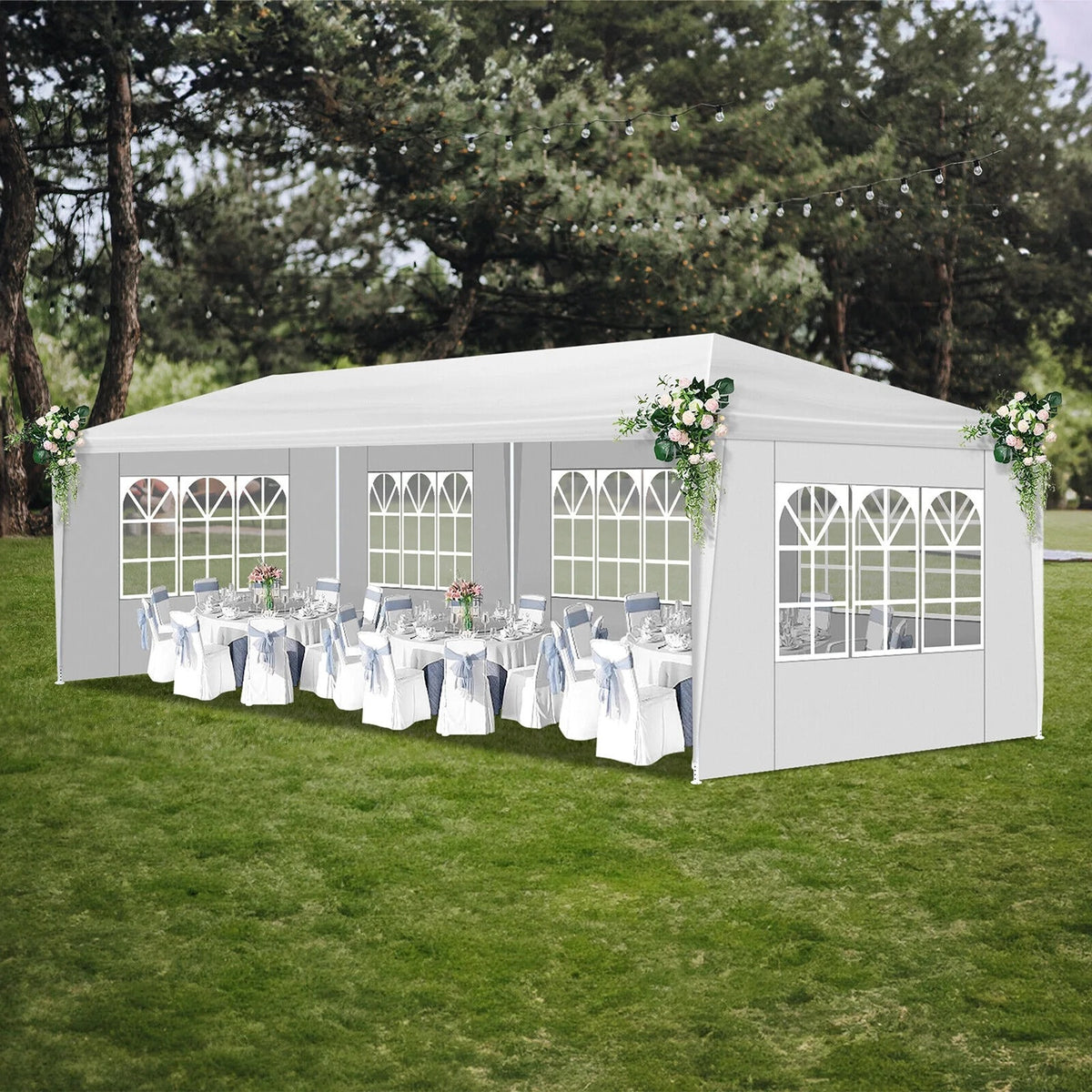 Veado  10'x30' Party Wedding Outdoor Patio Tent Canopy Heavy Duty Gazebo Pavilion