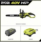 18 40V Cordless Chainsaw Kit with Battery& Charger, Green