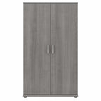 Pemberly Row Tall Garage Storage Cabinet in Platinum Gray - Engineered Wood