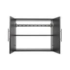 Prepac HangUps 30" Upper Wooden Garage Storage Cabinet in Black