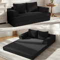 Convertible Futon Sofa Bed, 59" Folding Boneless Loveseat Small Couch