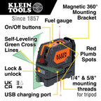 Klein Tools Green Rechargeable Laser Level