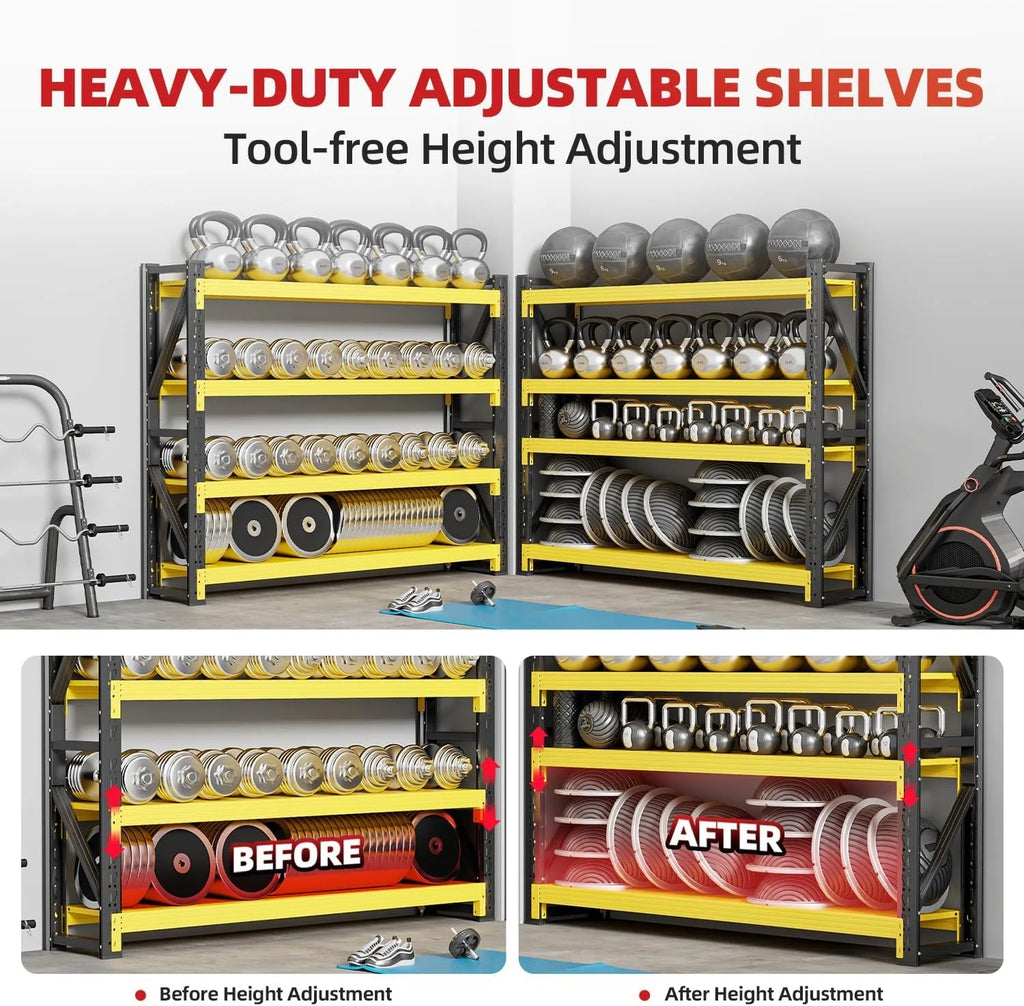 59" W Garage Shelving,5-Tier Heavy Duty Shelving Unit,3000LBS Adjustable Metal Storage Shelves,Storage Rack Units for Industrie,Shed,Warehouse,Basement,Black,59" W x 20" D x 72" H
