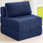 Folding Sofa Bed Convertible 4 in 1 Sleeper Chair Gray Single