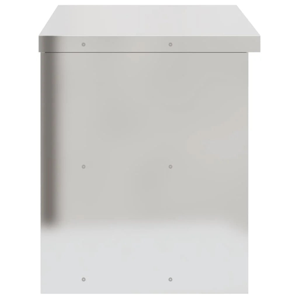 vidaXL Kitchen Wall Cabinet with Shelf Storage Restaurant Stainless Steel