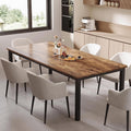 71in Industrial Dining Table for 6-8 People, Long Kitchen Table