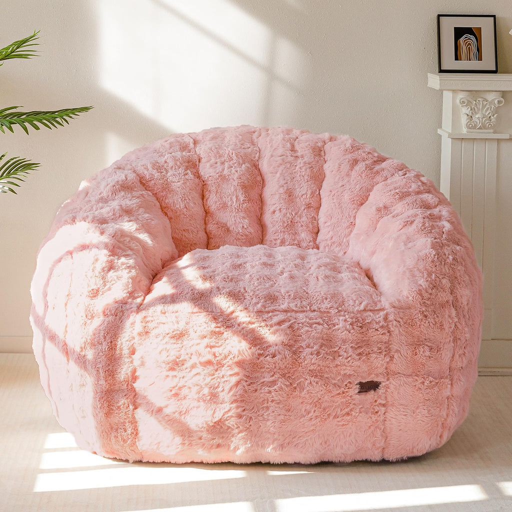 Giant Bean Bag Chair for Adults, Oversized Shell Shape Bean Bag
